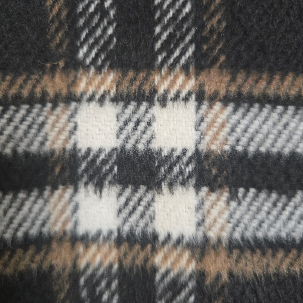 Steve Madden Plaid Shacket Womens Large Heavy Flannel Lined Jacket Oversized - Picture 10 of 11